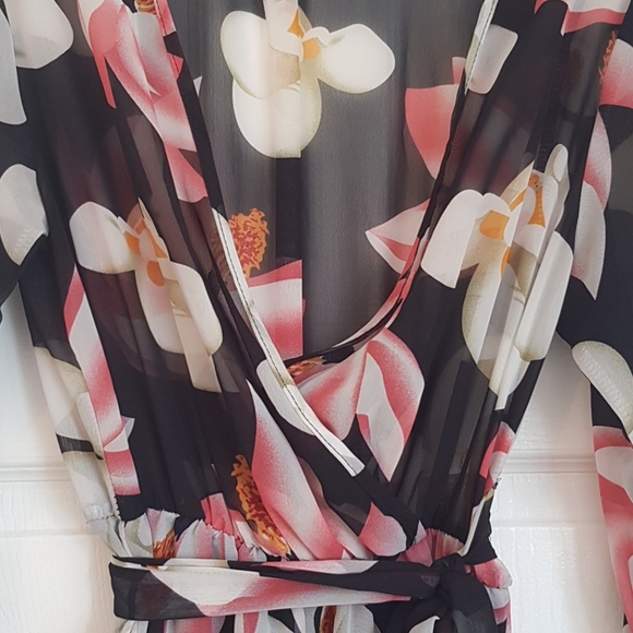 Black Floral Maxi Dress - Picture 6 of 11